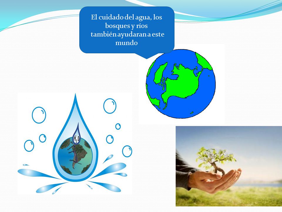 El cuidado del agua, los bosques y ríos también ayudaran a este mundo