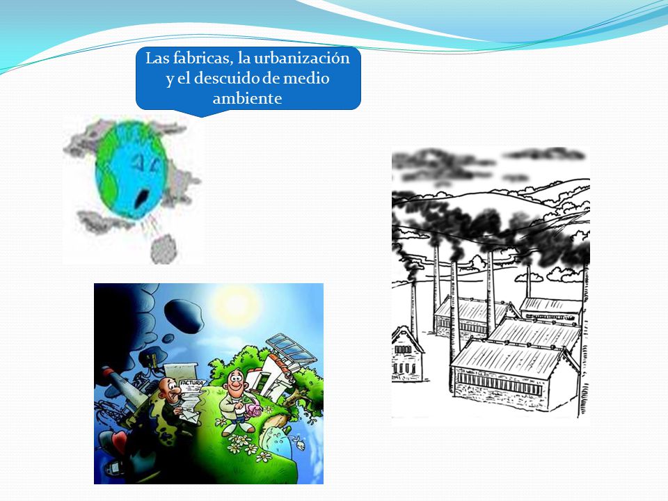 Las fabricas, la urbanización y el descuido de medio ambiente