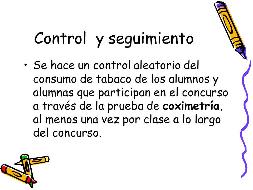 Control y seguimiento