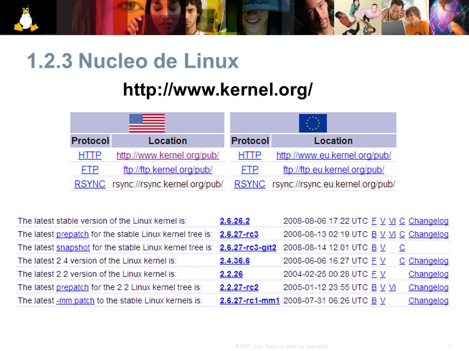 1.2.3 Nucleo de Linux   17