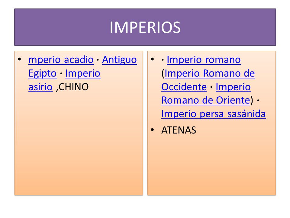IMPERIOS mperio acadio · Antiguo Egipto · Imperio asirio ,CHINO