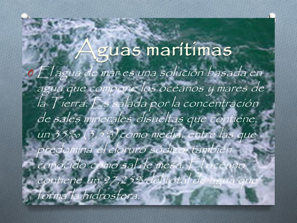 Aguas marítimas