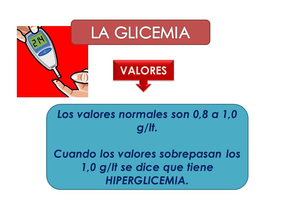 Los valores normales son 0,8 a 1,0 g/lt.