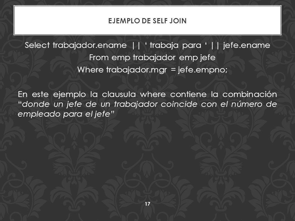 Ejemplo de Self Join