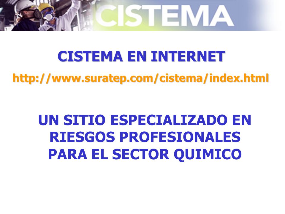 UN SITIO ESPECIALIZADO EN RIESGOS PROFESIONALES PARA EL SECTOR QUIMICO