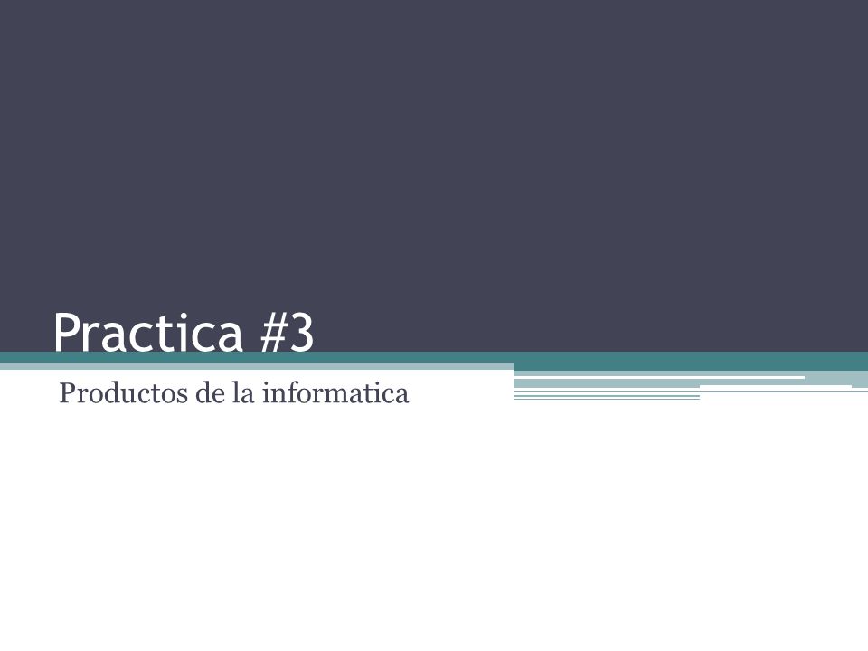 Productos de la informatica