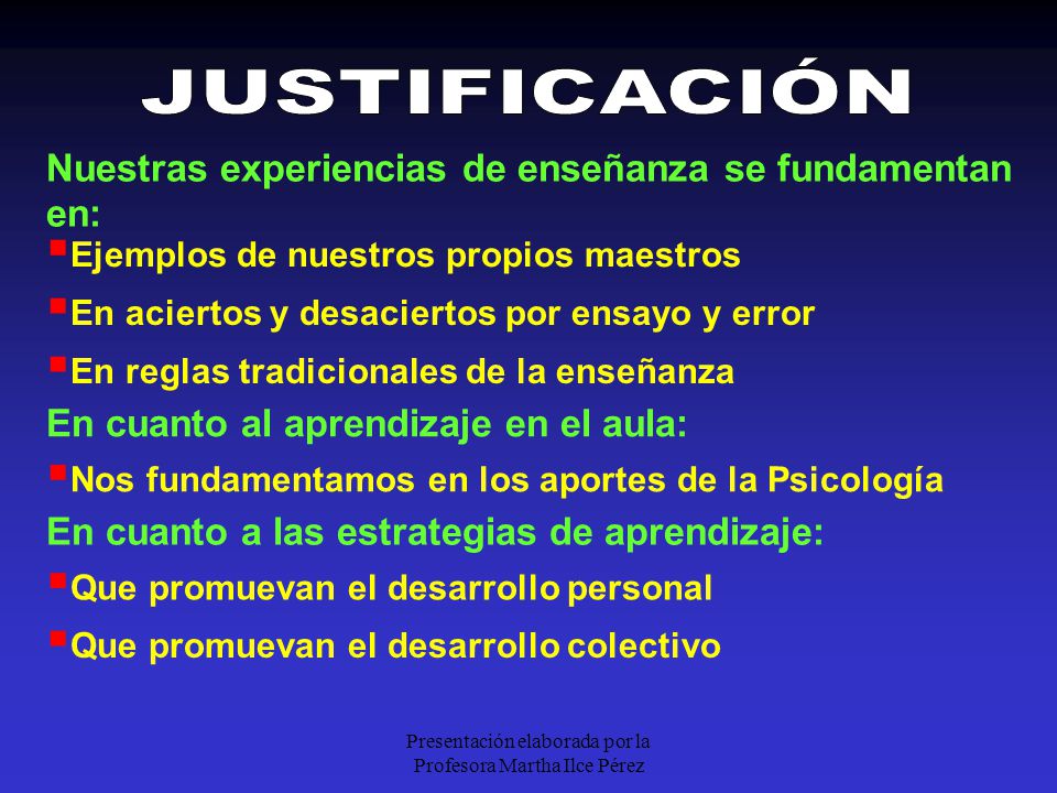 Presentación elaborada por la Profesora Martha Ilce Pérez