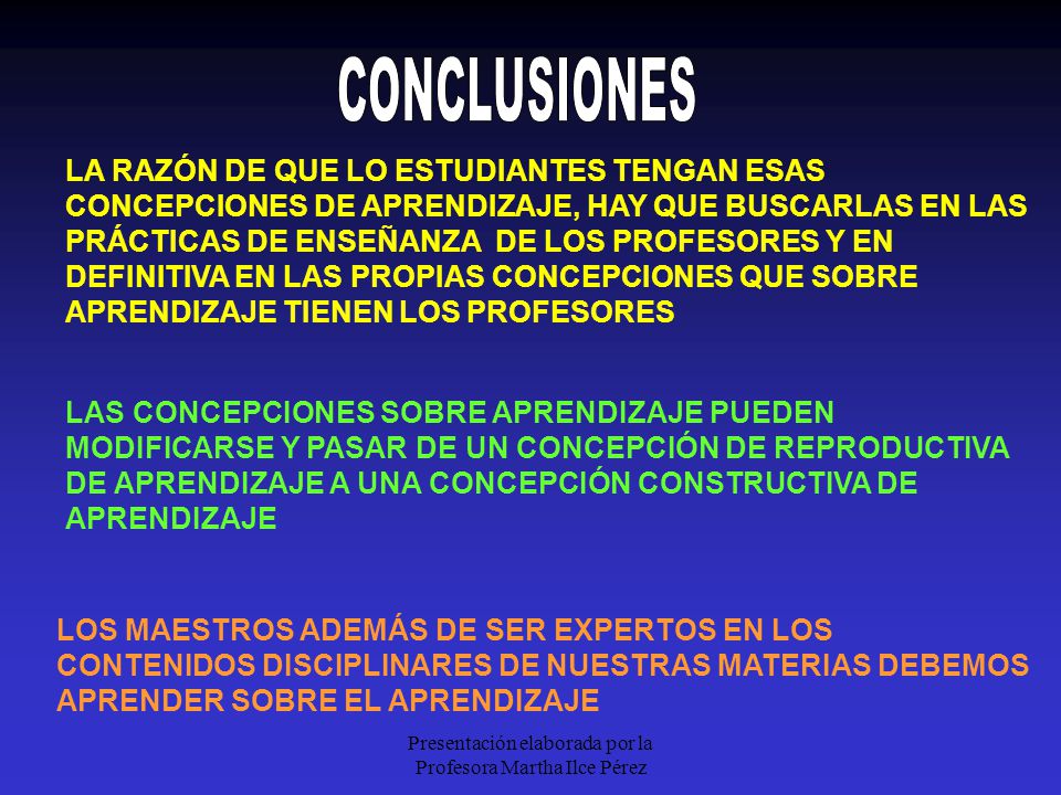 Presentación elaborada por la Profesora Martha Ilce Pérez