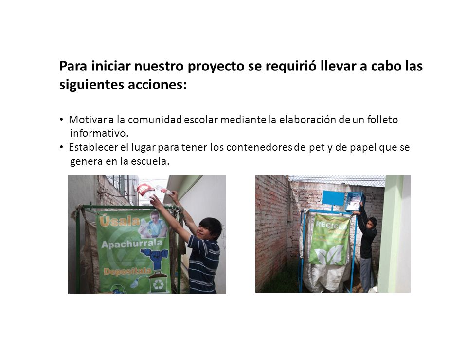 Para iniciar nuestro proyecto se requirió llevar a cabo las siguientes acciones: