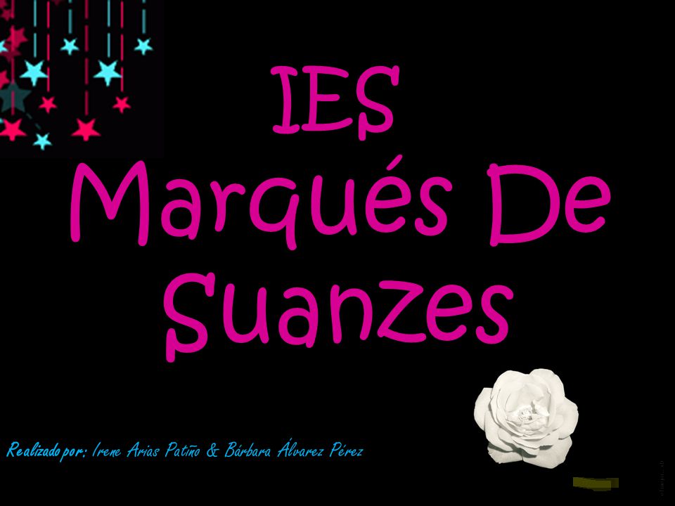 IES Marqués De Suanzes Realizado por: Irene Arias Patiño & Bárbara Álvarez Pérez el mejor… xD