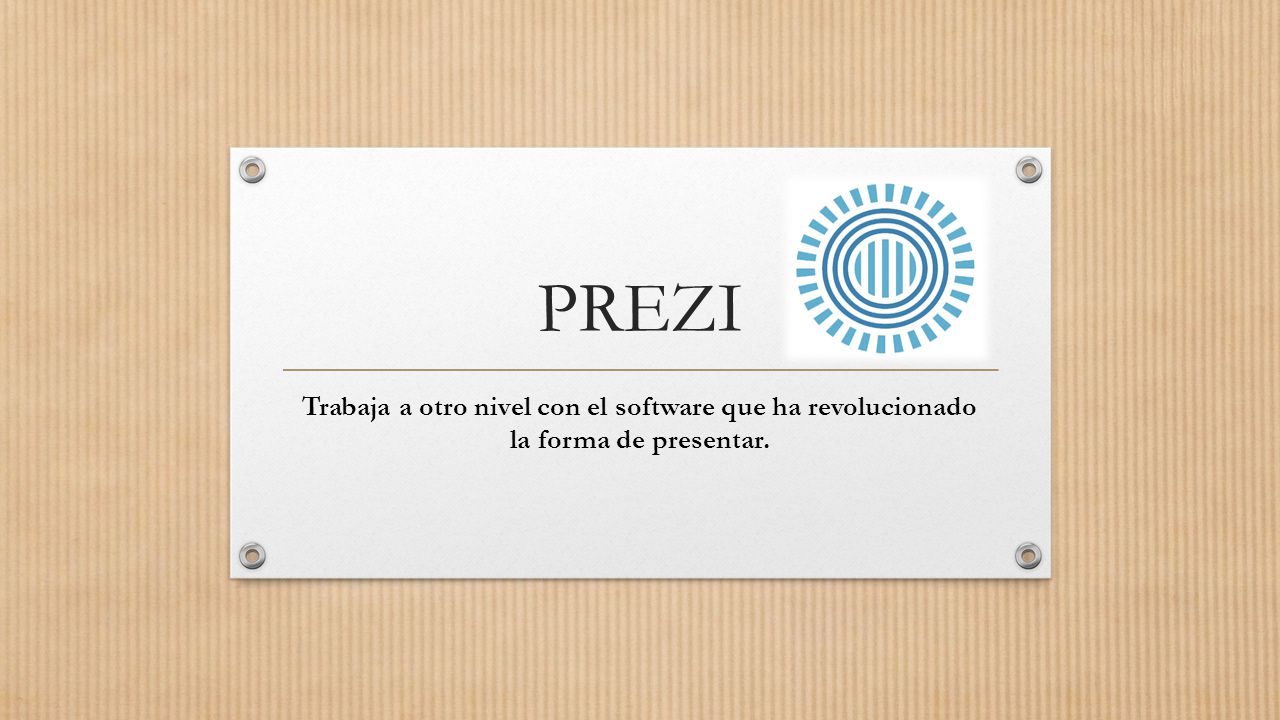 PREZI Trabaja a otro nivel con el software que ha revolucionado la forma de presentar.