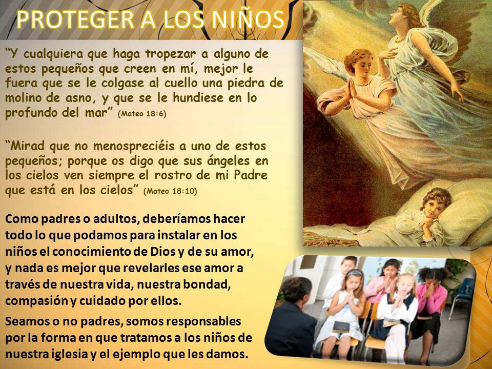 Y cualquiera que haga tropezar a alguno de estos pequeños que creen en mí, mejor le fuera que se le colgase al cuello una piedra de molino de asno, y que se le hundiese en lo profundo del mar (Mateo 18:6)