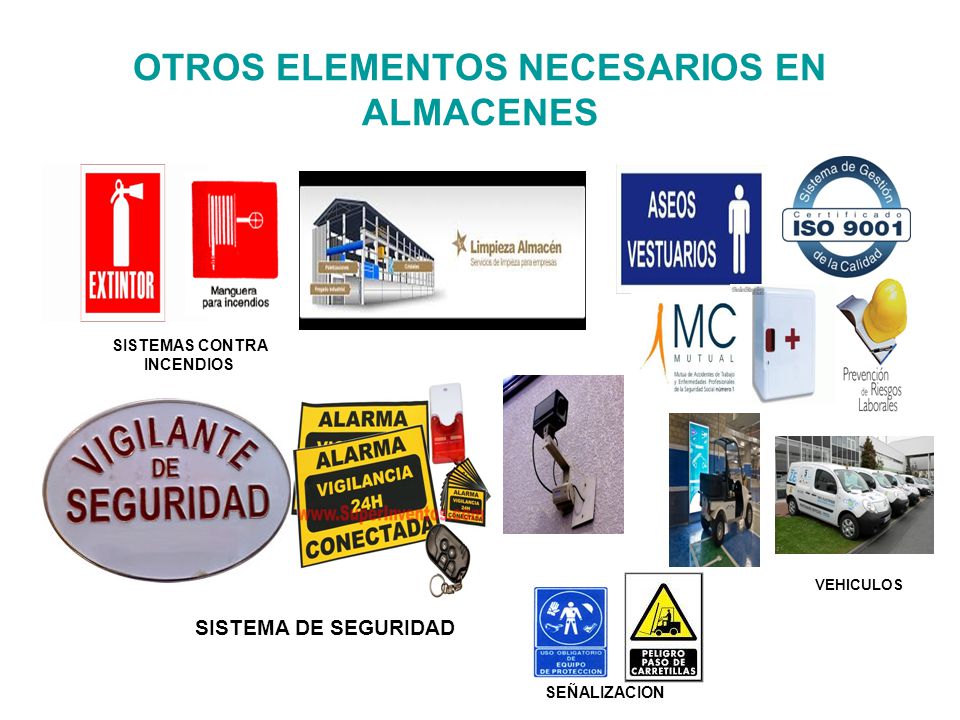 OTROS ELEMENTOS NECESARIOS EN ALMACENES