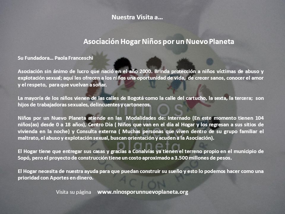 Nuestra Visita a… Asociación Hogar Niños por un Nuevo Planeta