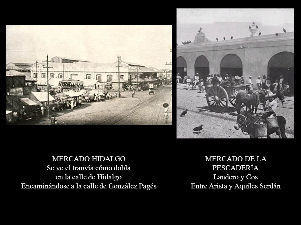 Se ve el tranvía cómo dobla en la calle de Hidalgo