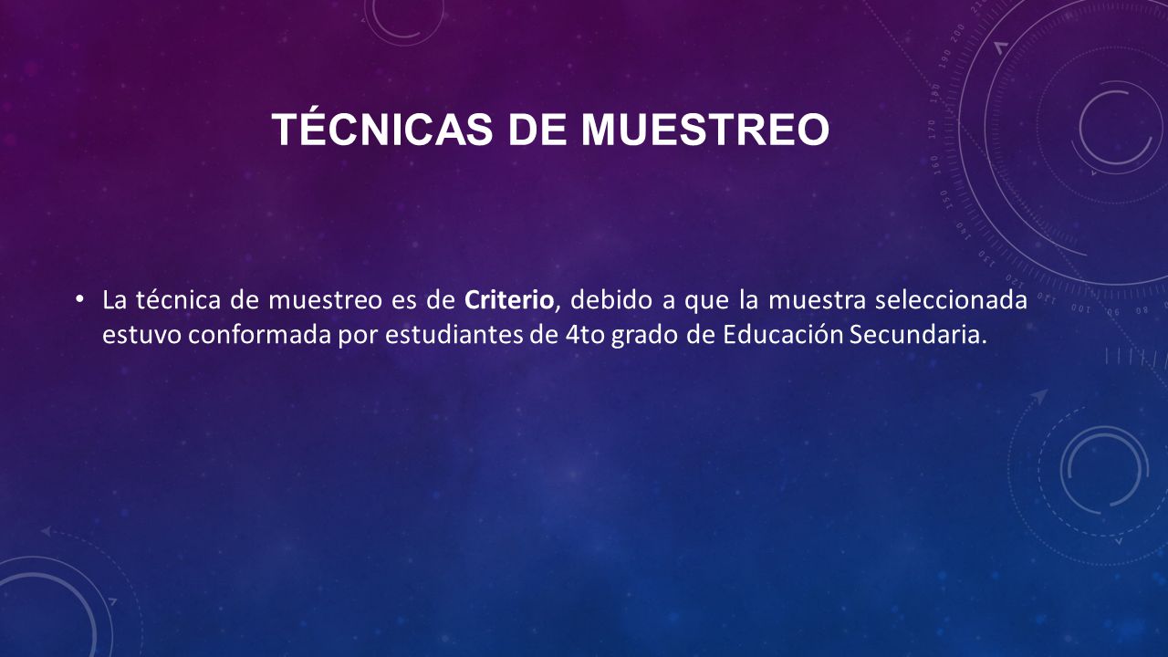 TÉCNICAS DE MUESTREO