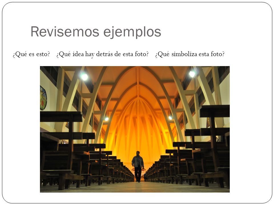 Revisemos ejemplos ¿Qué es esto ¿Qué idea hay detrás de esta foto ¿Qué simboliza esta foto