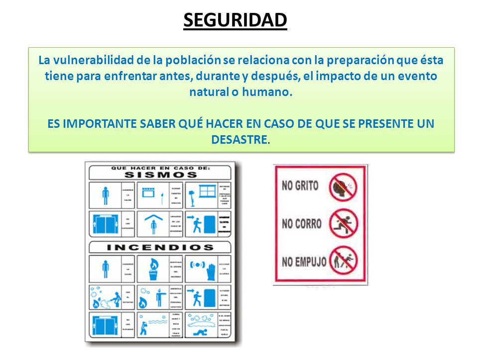 ES IMPORTANTE SABER QUÉ HACER EN CASO DE QUE SE PRESENTE UN DESASTRE.