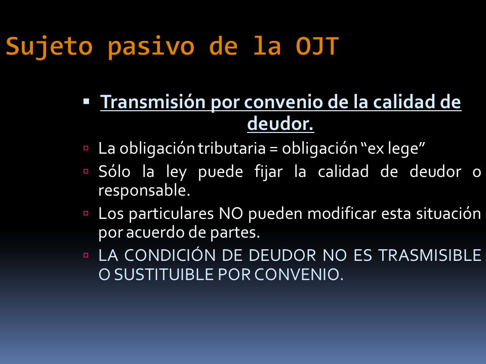 Transmisión por convenio de la calidad de deudor.