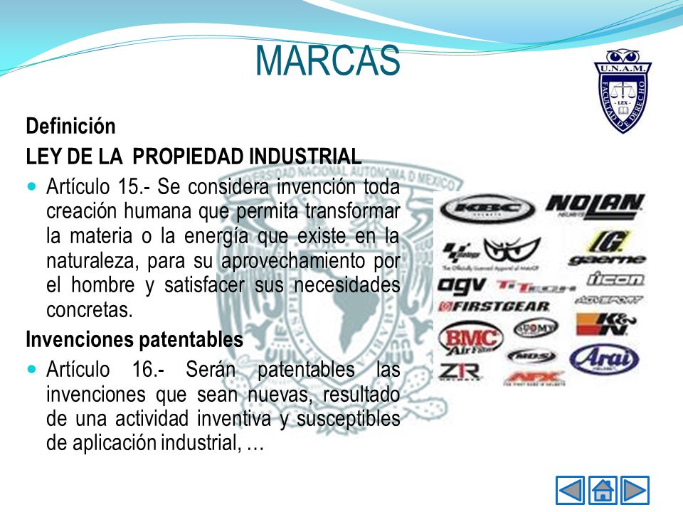 MARCAS Definición LEY DE LA PROPIEDAD INDUSTRIAL