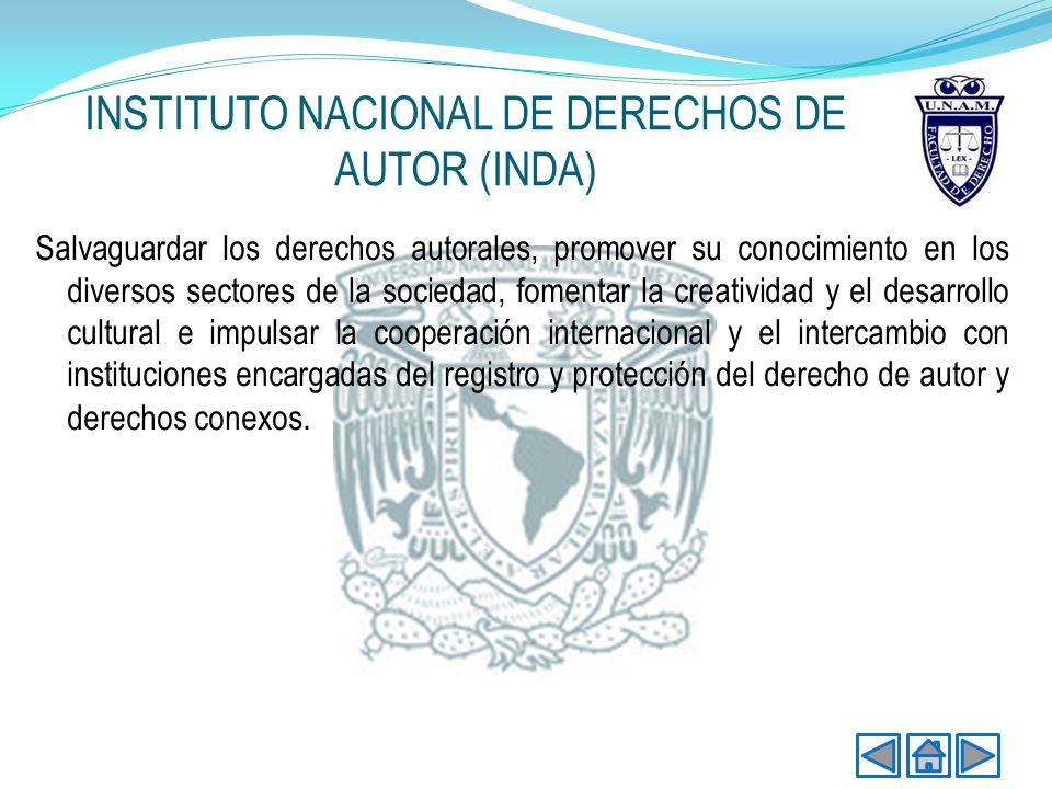 INSTITUTO NACIONAL DE DERECHOS DE AUTOR (INDA)