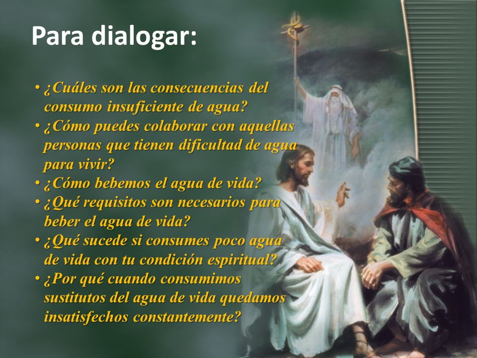 Para dialogar: ¿Cuáles son las consecuencias del consumo insuficiente de agua