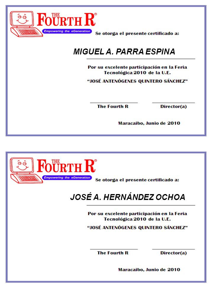 MIGUEL A. PARRA ESPINA JOSÉ A. HERNÁNDEZ OCHOA