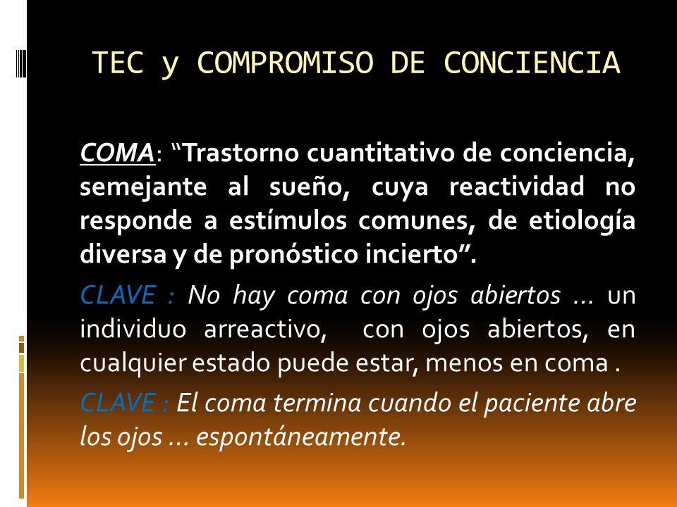 TEC y COMPROMISO DE CONCIENCIA