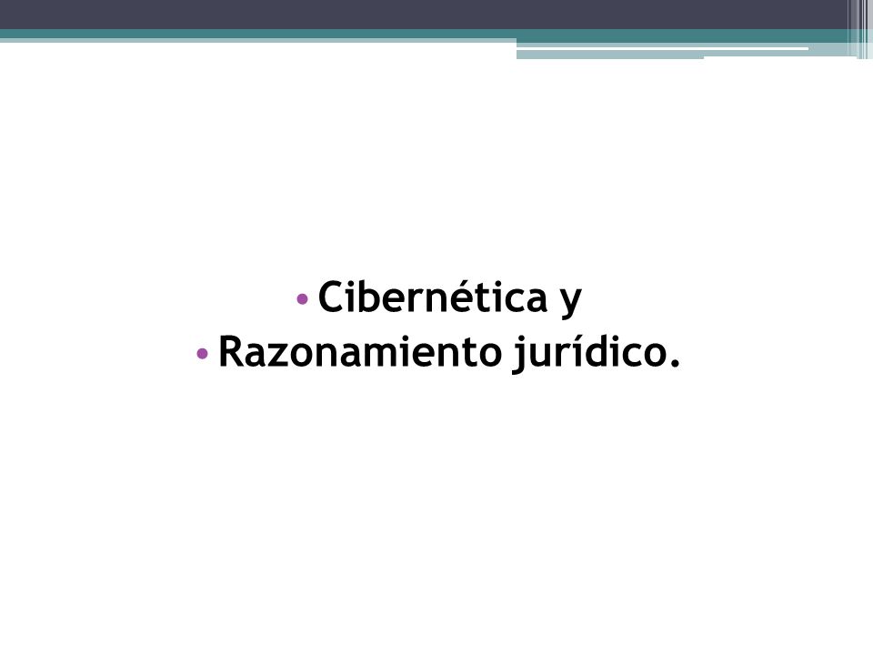 Razonamiento jurídico.