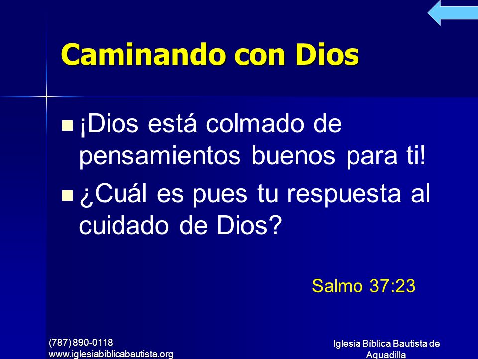 Caminando con Dios ¡Dios está colmado de pensamientos buenos para ti!