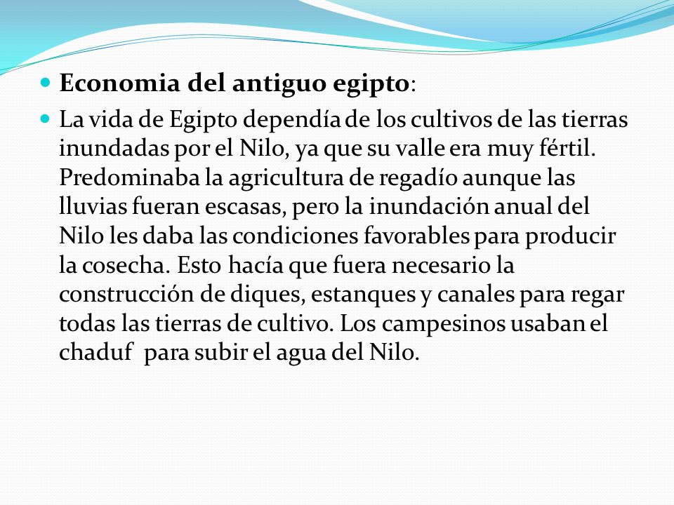 Economia del antiguo egipto: