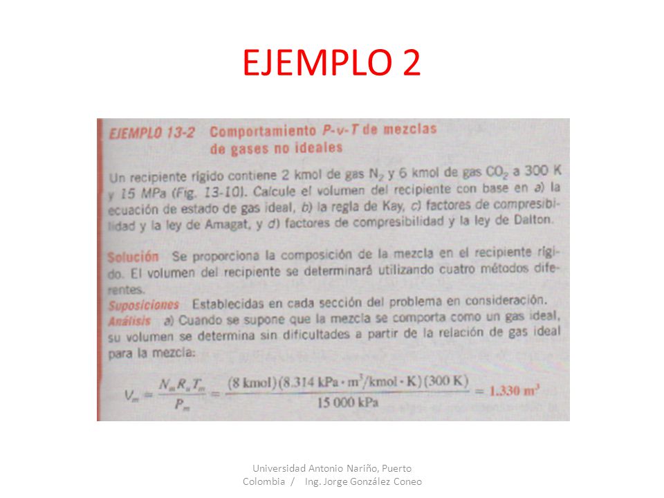 EJEMPLO 2 Universidad Antonio Nariño, Puerto Colombia / Ing. Jorge González Coneo