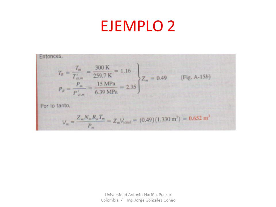 EJEMPLO 2 Universidad Antonio Nariño, Puerto Colombia / Ing. Jorge González Coneo