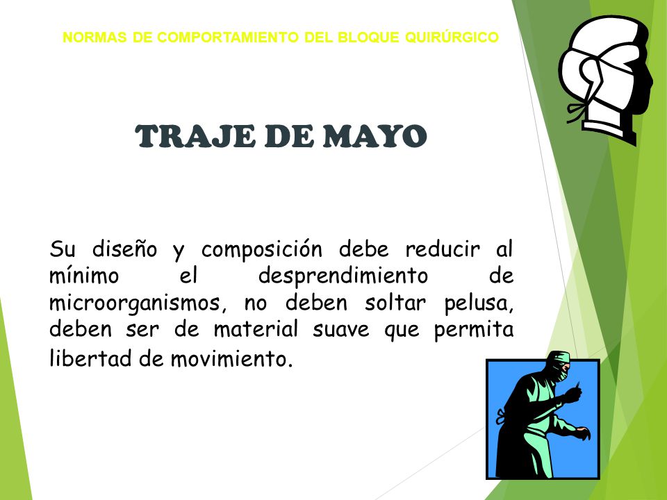 NORMAS DE COMPORTAMIENTO DEL BLOQUE QUIRÚRGICO