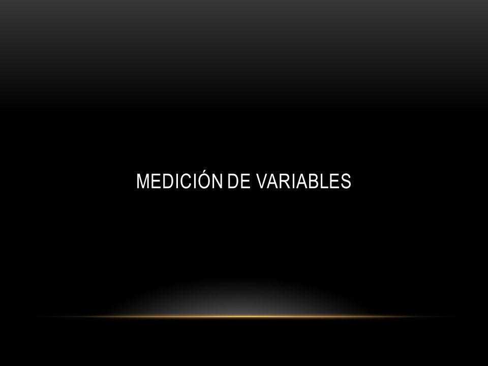 MEDICIÓN DE VARIABLES Al participar en proyectos, tenemos la oportunidad de.