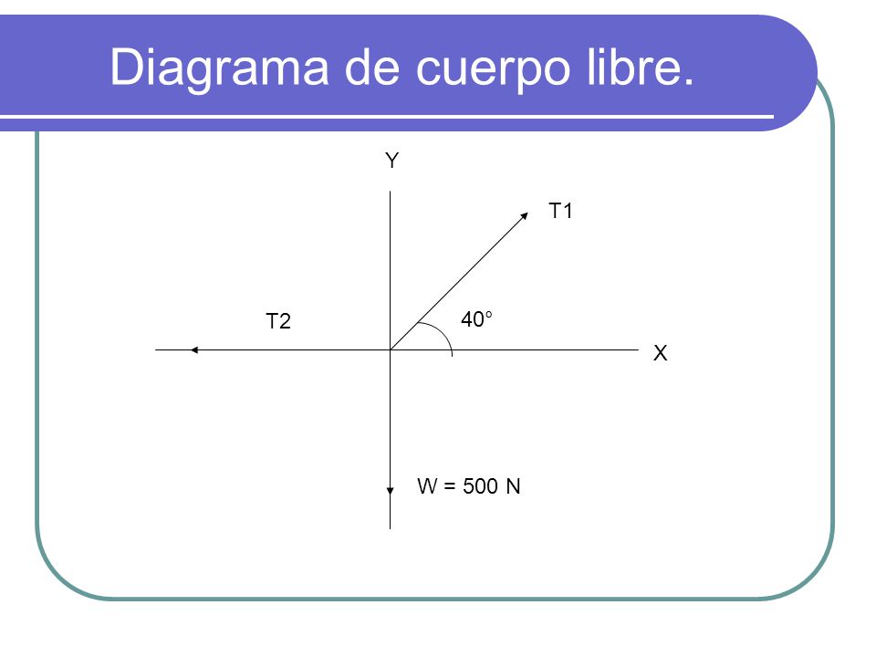 Diagrama de cuerpo libre.