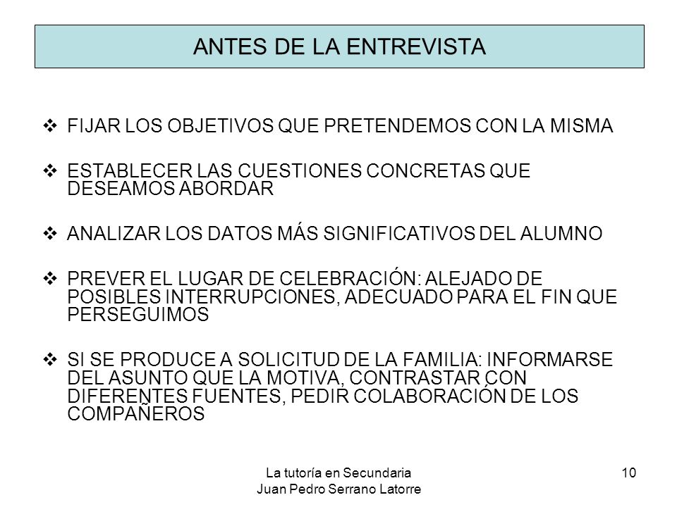 La tutoría en Secundaria Juan Pedro Serrano Latorre