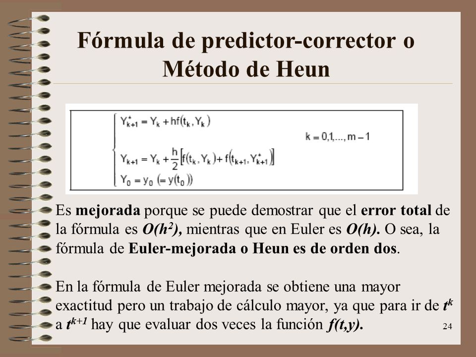 Fórmula de predictor-corrector o Método de Heun