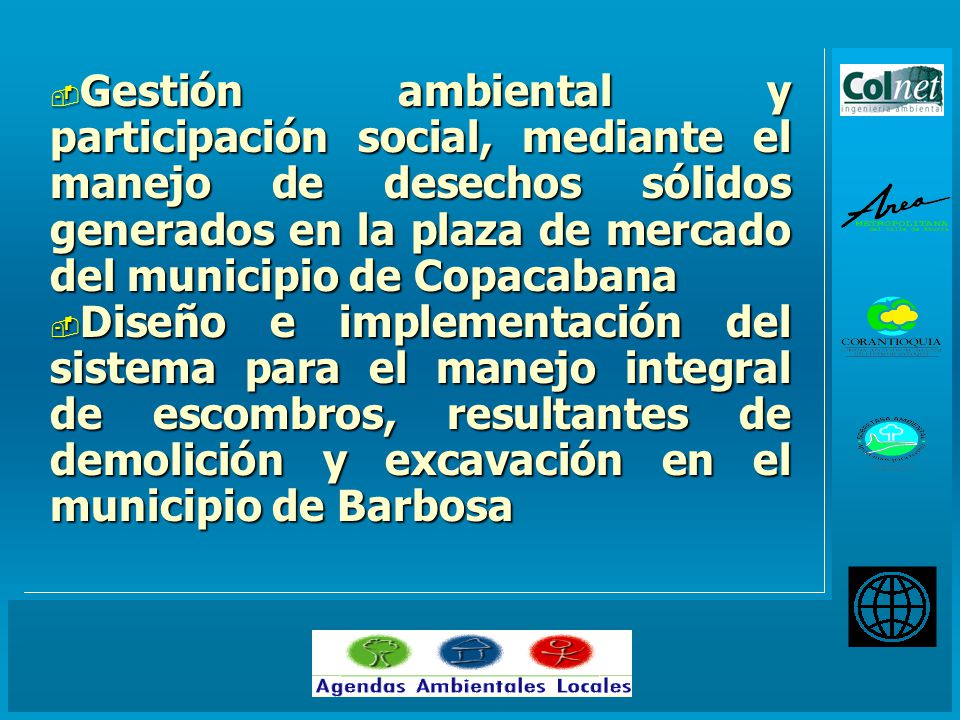 Gestión ambiental y participación social, mediante el manejo de desechos sólidos generados en la plaza de mercado del municipio de Copacabana