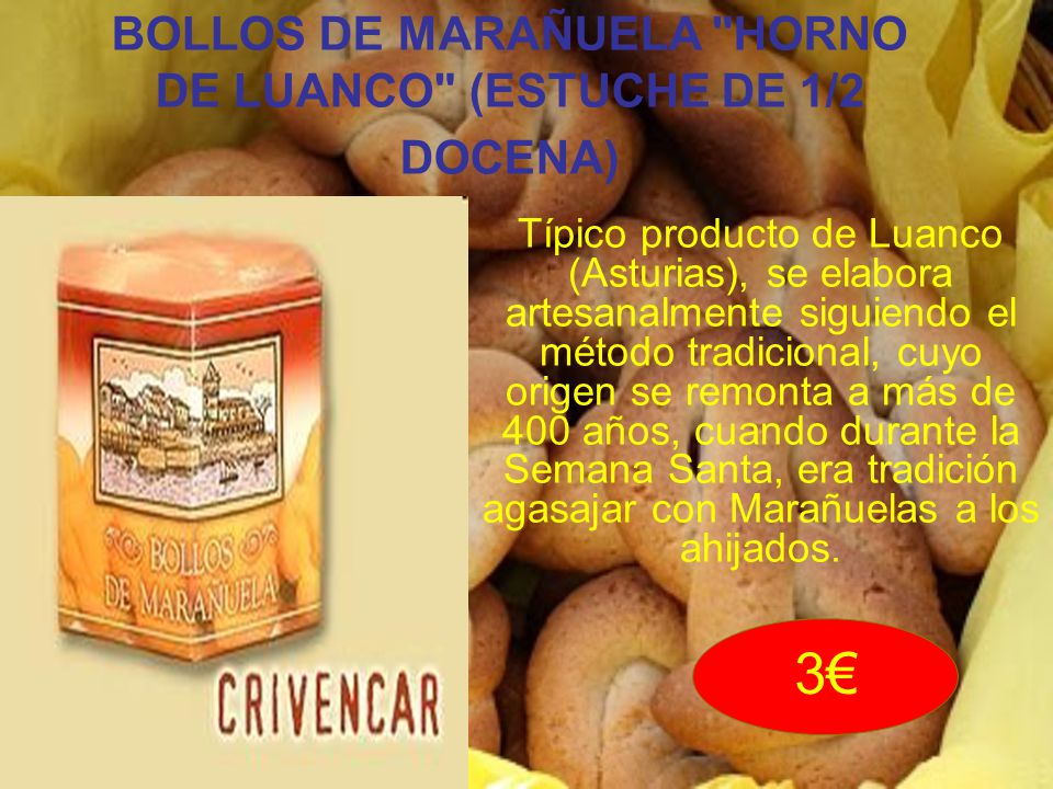 BOLLOS DE MARAÑUELA HORNO DE LUANCO (ESTUCHE DE 1/2 DOCENA)