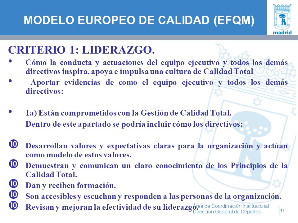 MODELO EUROPEO DE CALIDAD (EFQM)