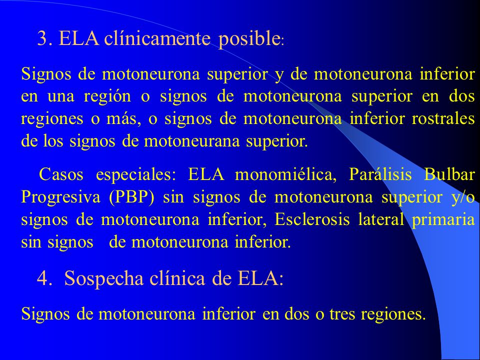 Signos de motoneurona inferior en dos o tres regiones.