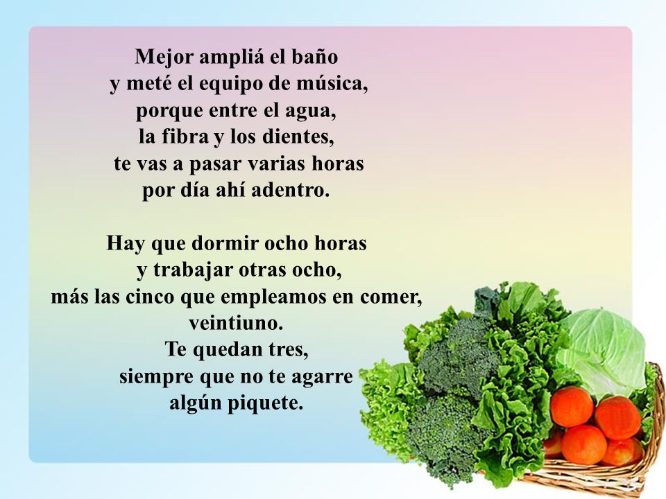 y meté el equipo de música, porque entre el agua,