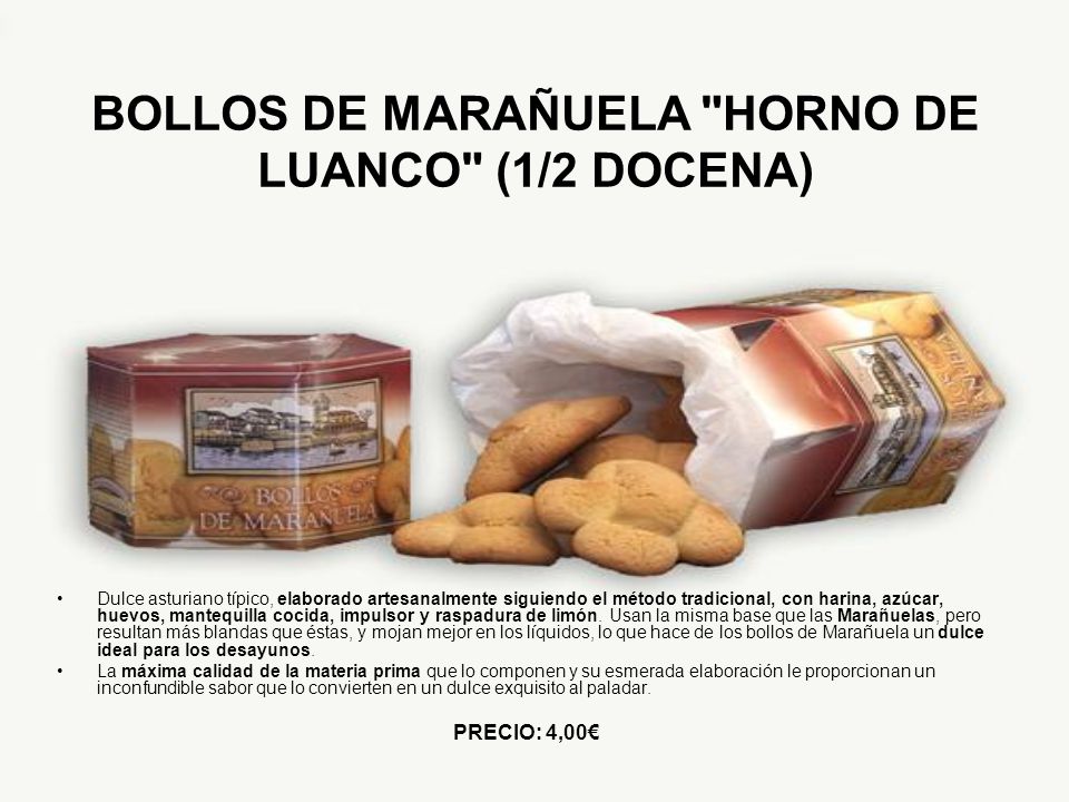 BOLLOS DE MARAÑUELA HORNO DE LUANCO (1/2 DOCENA)