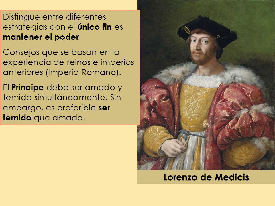 Distingue entre diferentes estrategias con el único fin es mantener el poder.