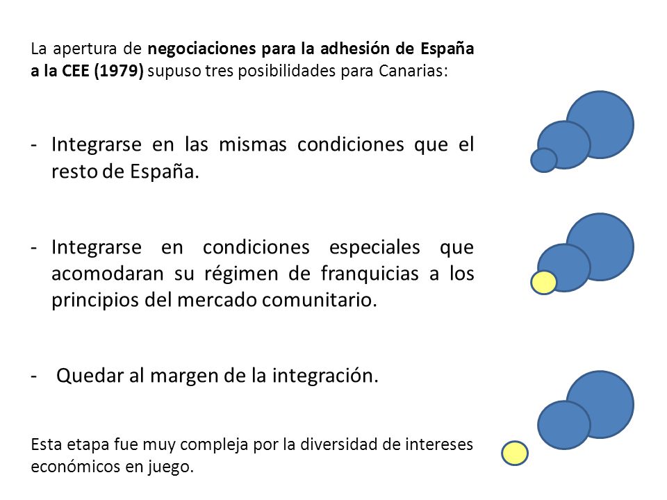 Integrarse en las mismas condiciones que el resto de España.