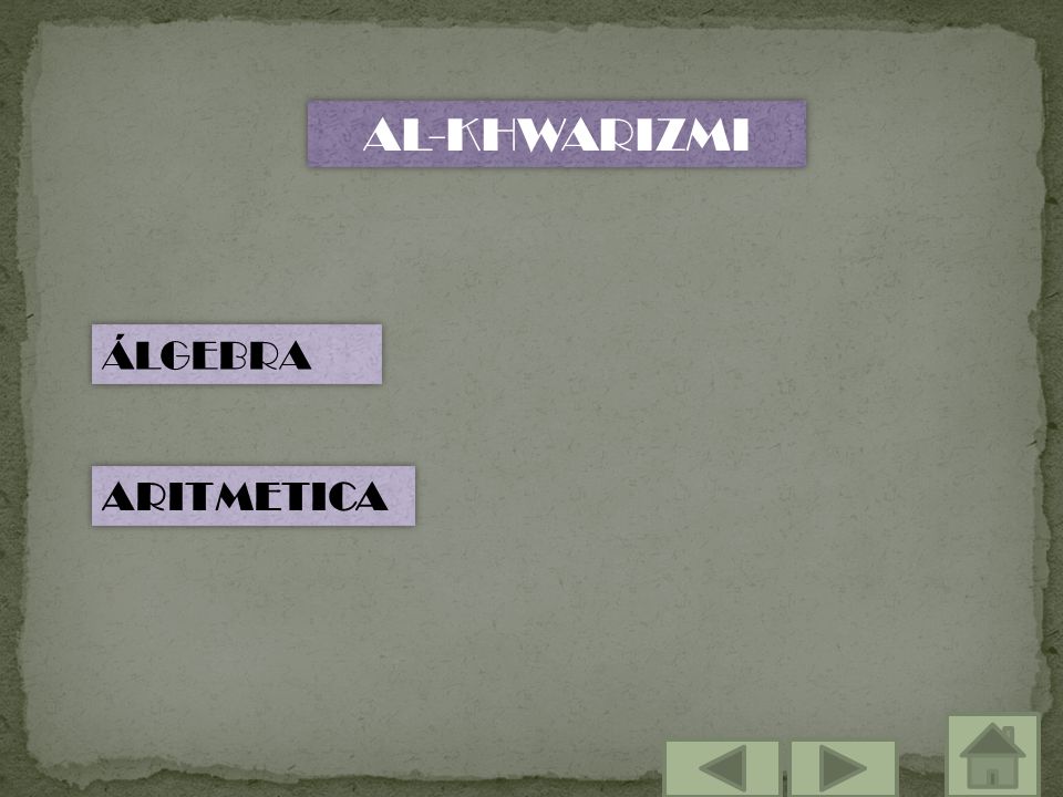 AL-KHWARIZMI ÁLGEBRA ARITMETICA