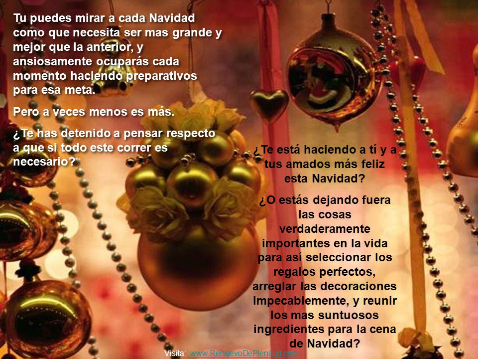 ¿Te está haciendo a tí y a tus amados más feliz esta Navidad