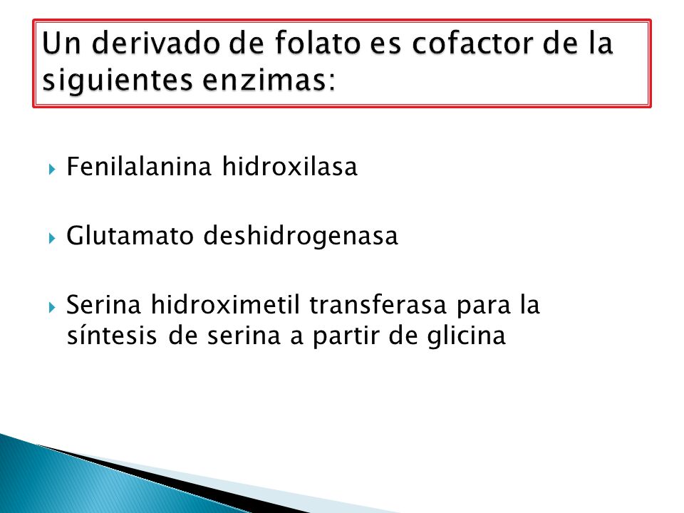 Un derivado de folato es cofactor de la siguientes enzimas: