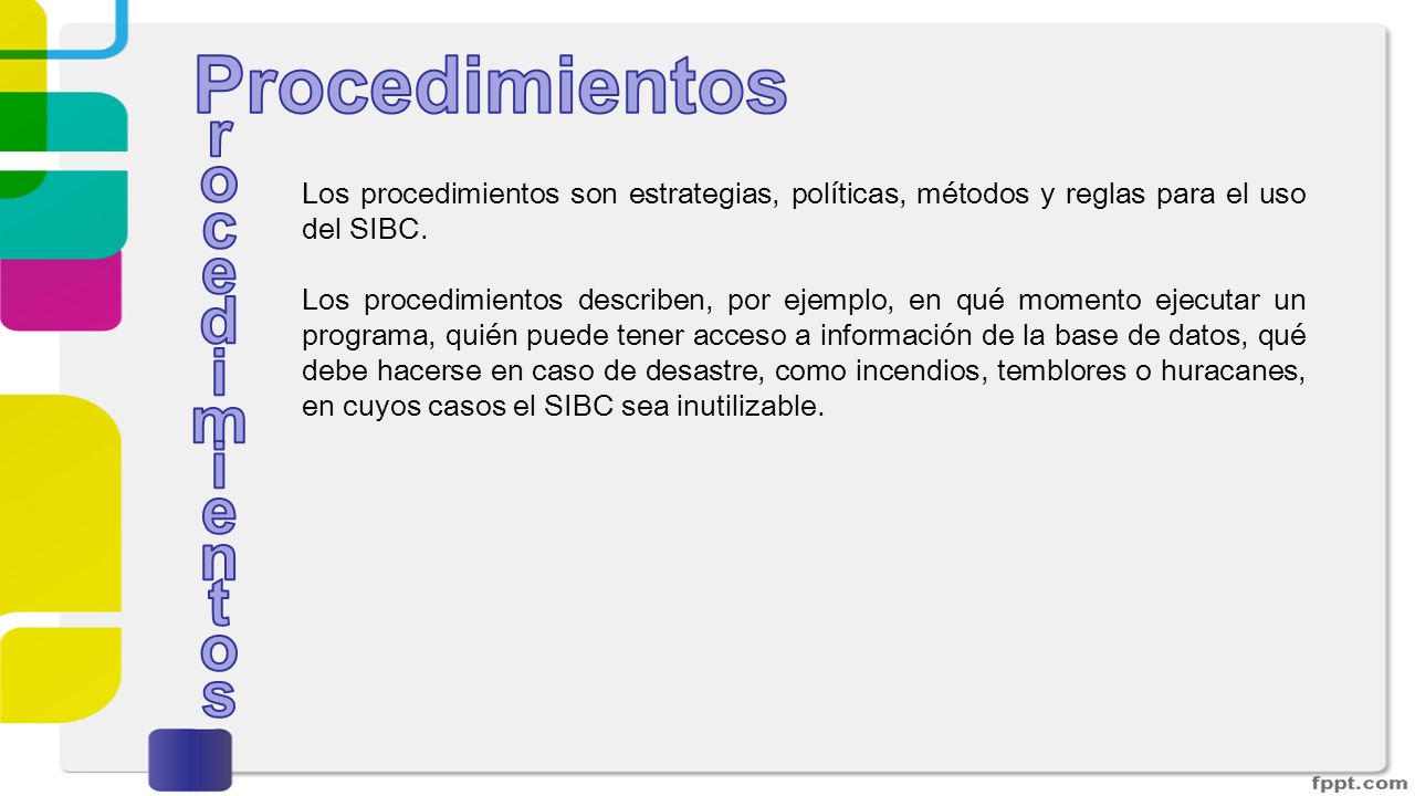 Procedimientos r o c e d i m n t s